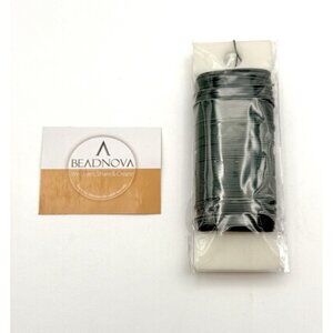 BEADNOVA 6-Pack Floral 228 Yards Paddle Wire - 22 Gauge Wire Green for Wreath